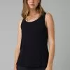 Prana Foundation Scoop Neck Tank Black
