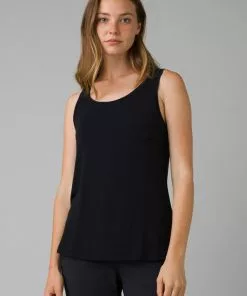 Prana Foundation Scoop Neck Tank Black