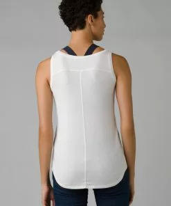 Prana Foundation Scoop Neck Tank White