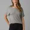 PRANA Foundation Slouch Top Heather Grey