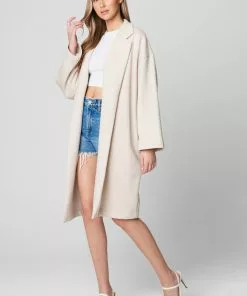 BLANK NYC Keep Me Company Jacket Cream