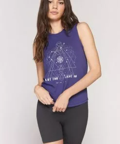 Spiritual Gangster Muscle Tank Indigo