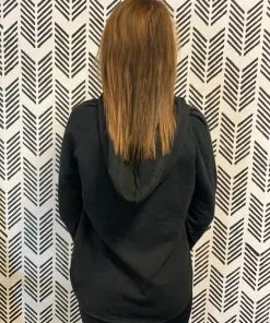 Zen&Zip Hoodie Black