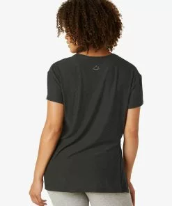 Beyond Yoga Split Up Tee Darkest Night