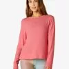 Beyond Yoga Side Slit Pullover Pink Crush
