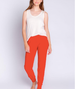 P.J. Salvage Textured Essenitials Jam Pant Red