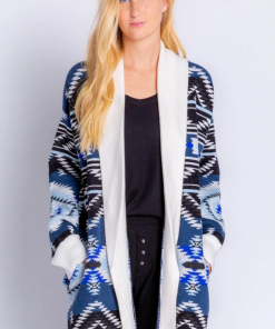 PJ Savage Geometric Cardigan