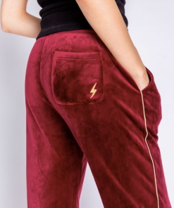 P.J. Salvage Velour Vanity Pant Port