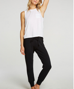 Chaser Zip Side Jogger True Black