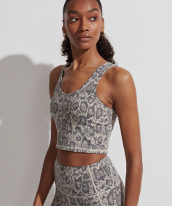 Varley Let's Go Walker Bra Sage Snake