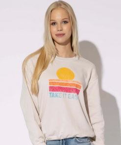 Sub_Urban Riot Take It Easy Willow Sweatshirt Antique White