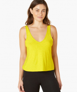 Beyond Yoga Double V Tank Lemon