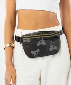 Aloha Collection Aumakua Hip Pack Charcoal On Black