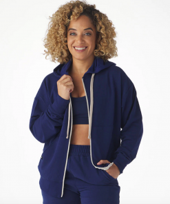 Glyder Vintage Oversized Zip Up Indigo