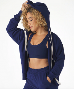 Glyder Vintage Oversized Zip Up Indigo