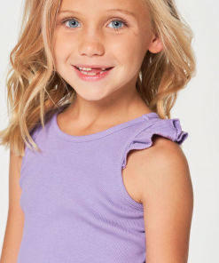 Chaser Girls Ruffle Racer Tank Pegasus