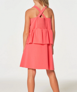 Chaser Coastal Flouncy Sundress Pink Lemonade