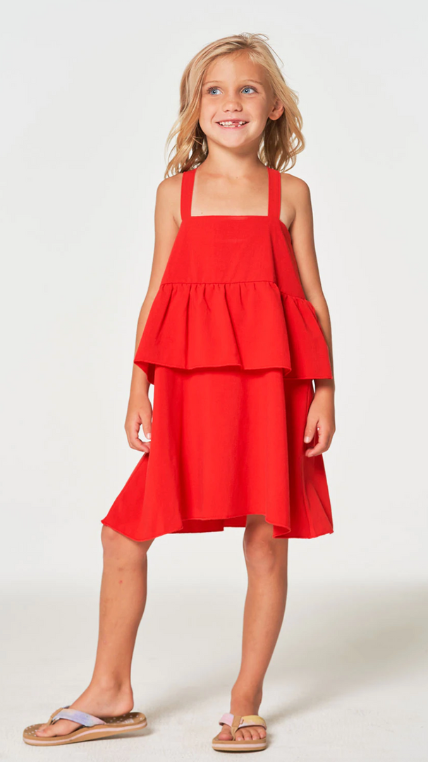 Chaser Coastal Flouncy Sundress Fruit Punch