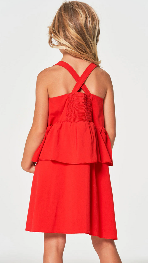 Chaser Coastal Flouncy Sundress Fruit Punch