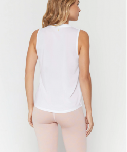 Spiritual Gangster Golden Active Muscle Tank White