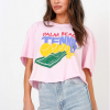 Project Social T Palm Beach Tennis Cropped Tee Alanna Pink