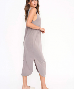 Project Social T Snap Out Of It Tank Dress Dried Lavender