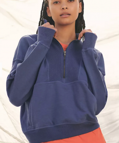 Free People Free People Movement Adeline Pullover Moroccan Blue