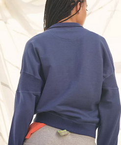 Free People Free People Movement Adeline Pullover Moroccan Blue