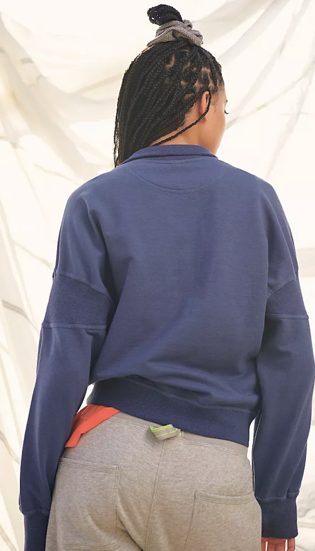 Free People Free People Movement Adeline Pullover Moroccan Blue