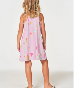 Chaser Girls Tank Dress Pagasus Mineral Wash