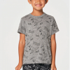 Chaser Boys Dino Jam SS Crew Neck Tee Streaky Grey