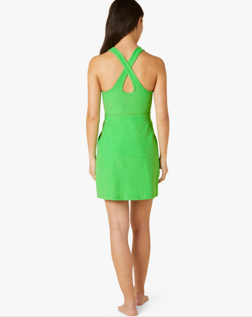 Beyond Yoga Spacedye Under Lock And Key Dress Honeydew Pop Heather