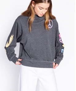 P.J. Salvage Hoodie Peace Love Smoke