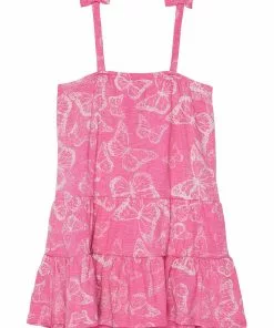 Splendid Butterfly Smocked Dress Lipstick