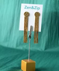 Sai Brazil Circle Stud Chand Earring Gold