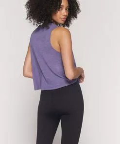 Spiritual Gangster Happiness Crop Tank Twilight