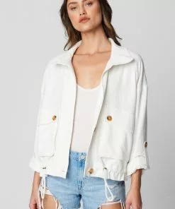 BLANK NYC White Above The Clouds Jacket