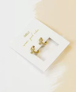 JaxKelly Cross Pave Huggie