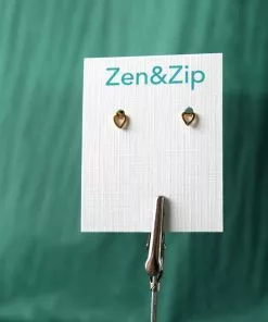 Sai Brazil Heart Stud Earring Gold