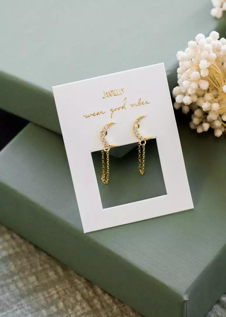 JaxKelly Moon Chain Huggie