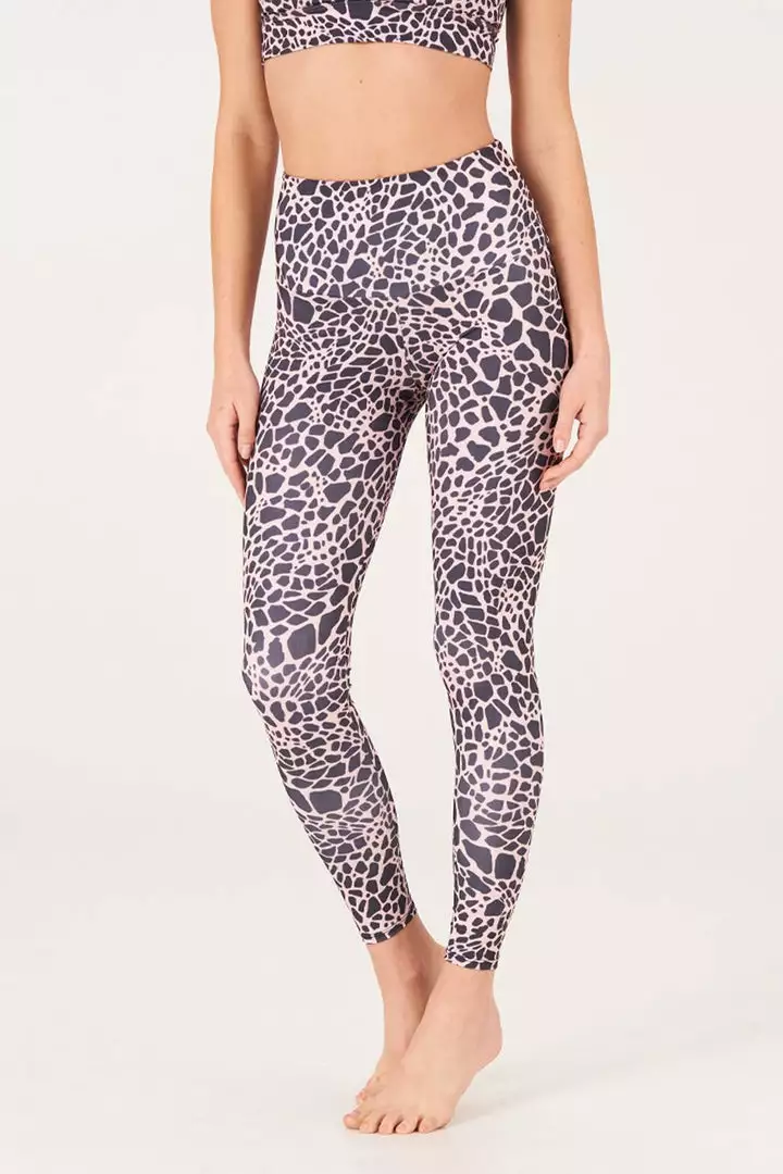 Onzie High Rise Legging Rose Giraffe