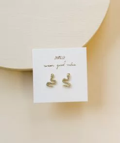 JaxKelly Snake Pavé Stud