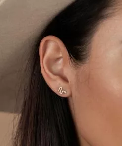 JaxKelly Snake Pavé Stud