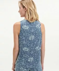 Splendid Floral Tank Blueberry