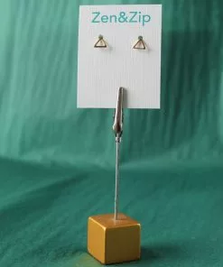 Sai Brazil Triangle Stud Earring Gold