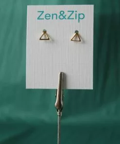 Sai Brazil Triangle Stud Earring Gold